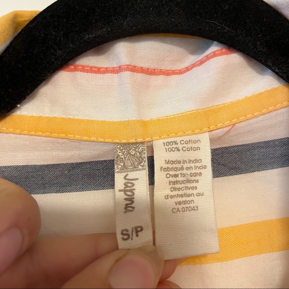 Japna | Front Tie Button Up Shirt - Picture 13 of 14